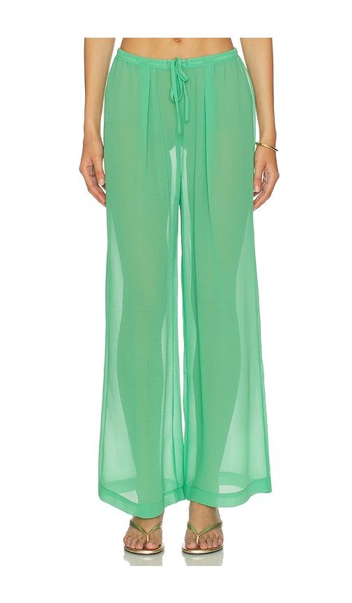 solid & striped the ashling pant in green.