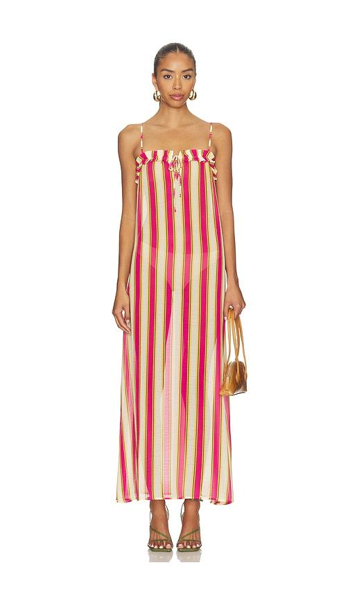 solid & striped the ayden dress in orange.