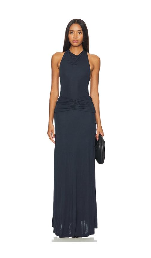 solid & striped the bobby dress in navy.