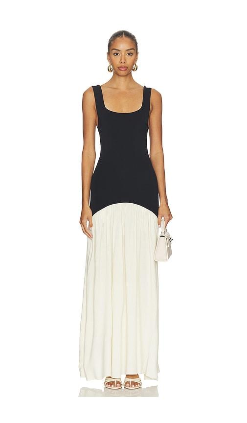 solid & striped the camila dress in black.