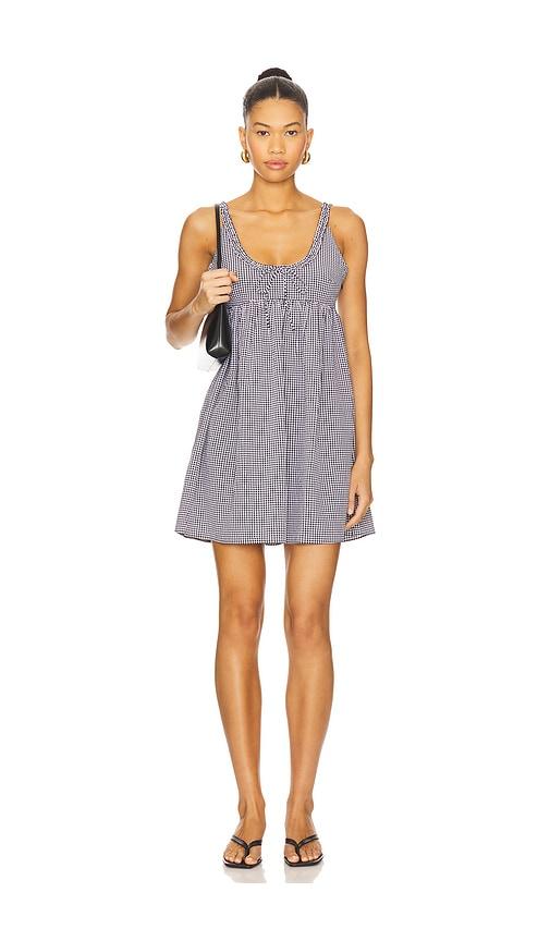 solid & striped the cassidy dress in black,white.