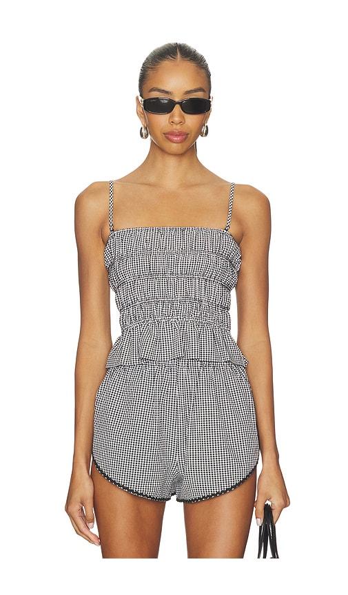 solid & striped the delilah top in black.