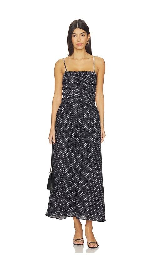 solid & striped the delta dress in black.