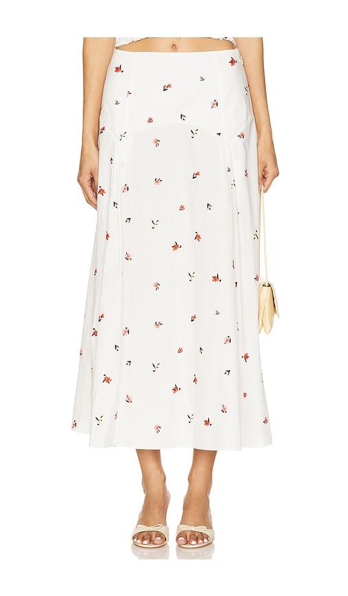 solid & striped the gael skirt in white.