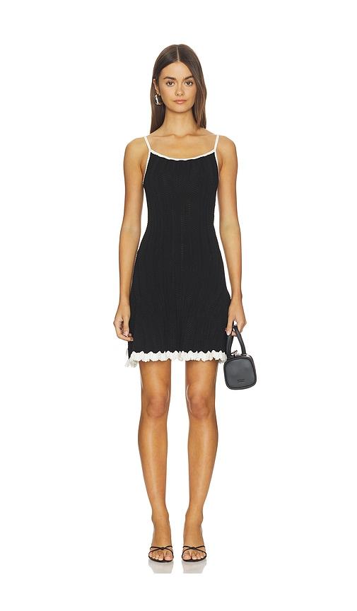 solid & striped the talia dress in black.