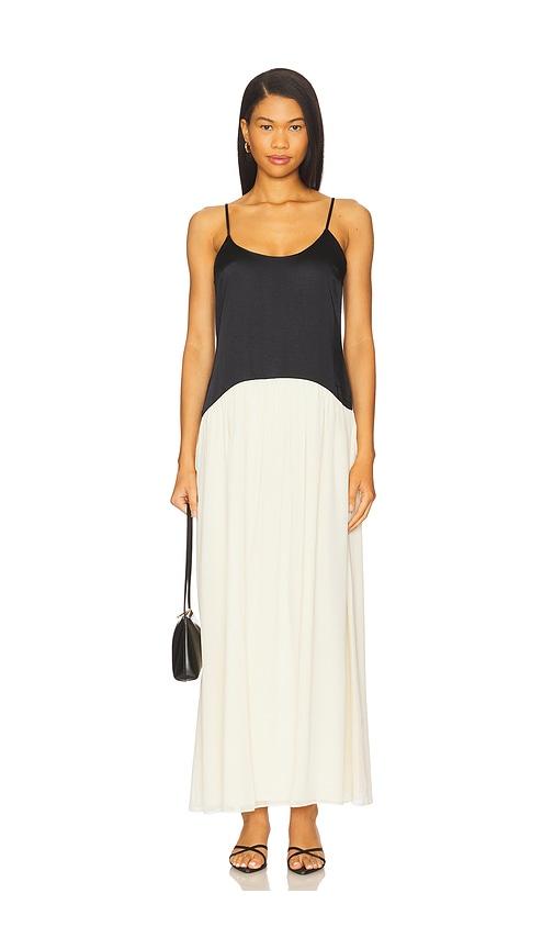 solid & striped the talulla dress in black,white.