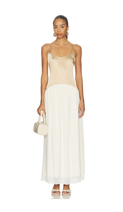 solid & striped the talulla dress in brown.