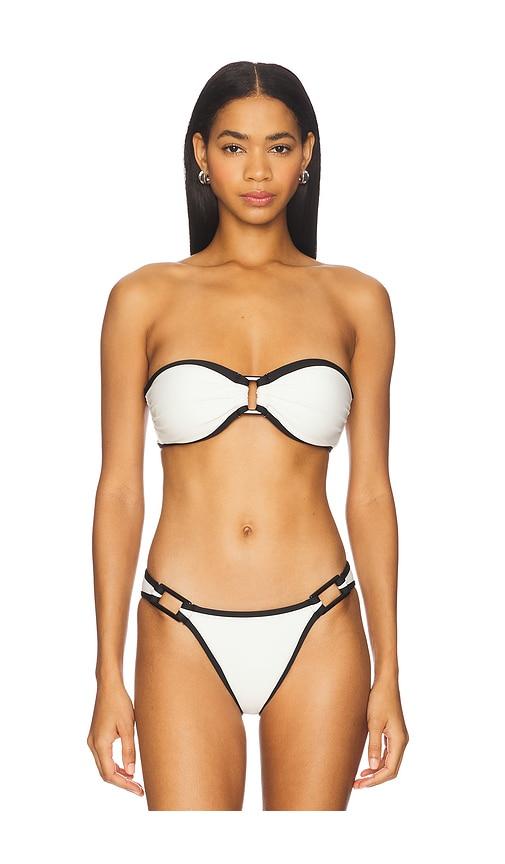 solid & striped the tati bikini top in cream.