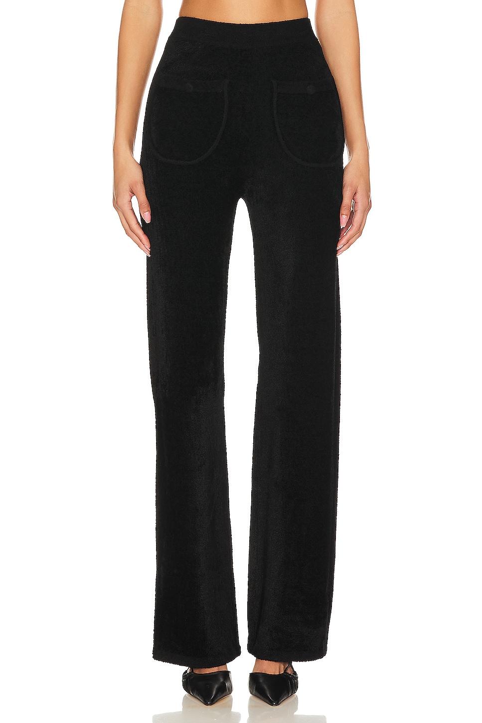 solid velvet fancy pants