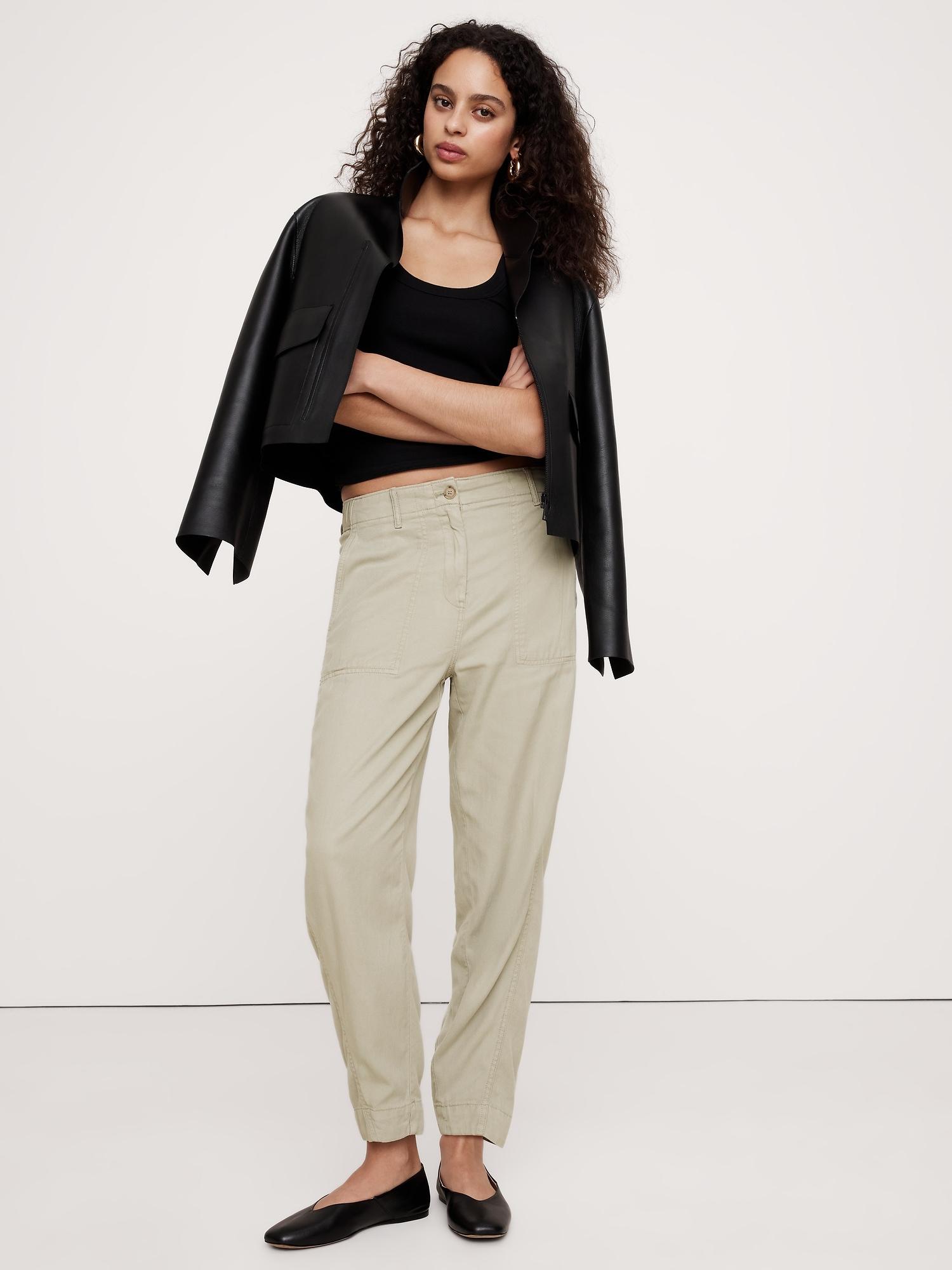 soma high-rise barrel-leg pant