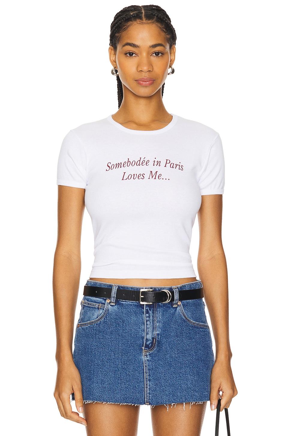 somebodee in paris loves me tee
