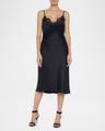 song lace slip midi dress