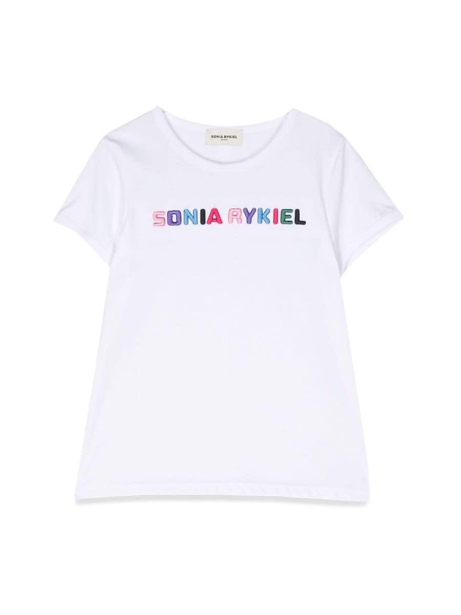 sonia rykiel t-shirt logo contrasting profiles