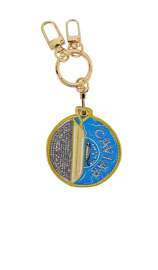 sonix airtag keychain in blue.