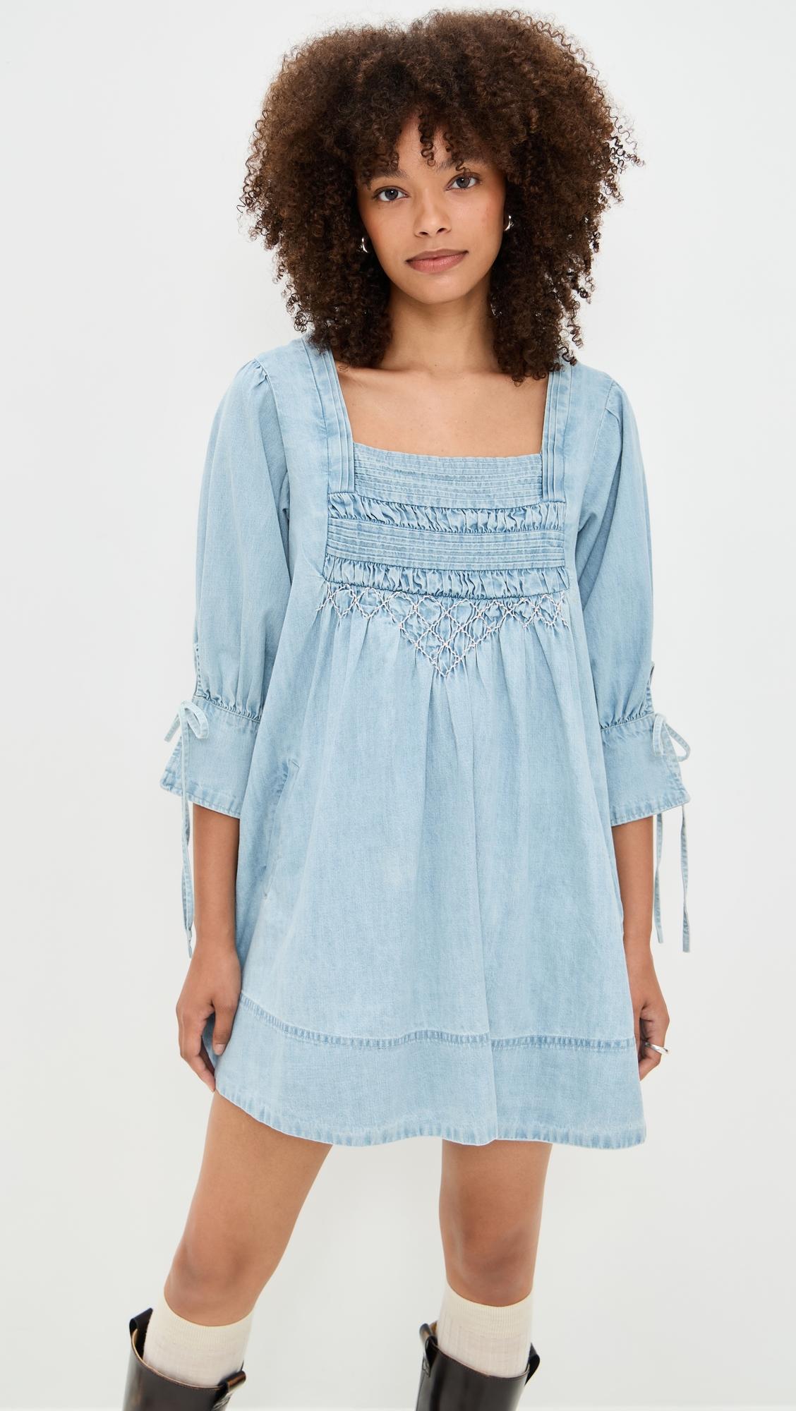 sonora denim mini dress