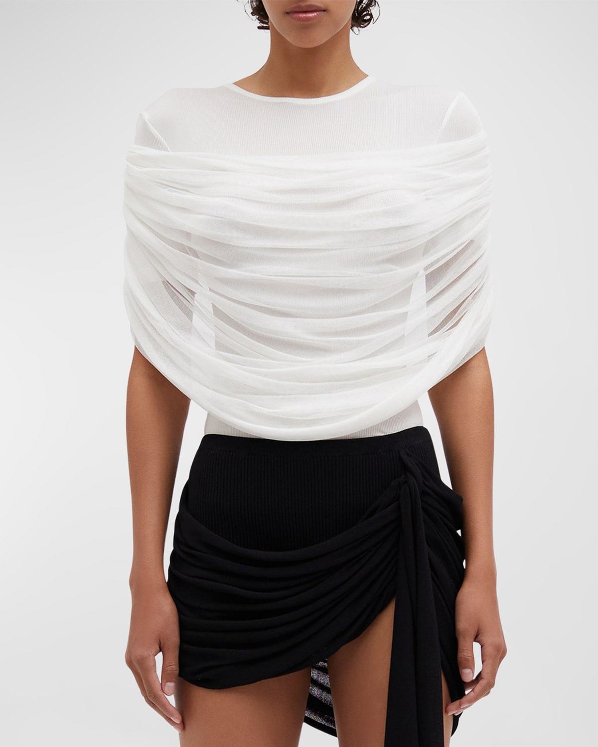 sonora veiled short-sleeve t-shirt