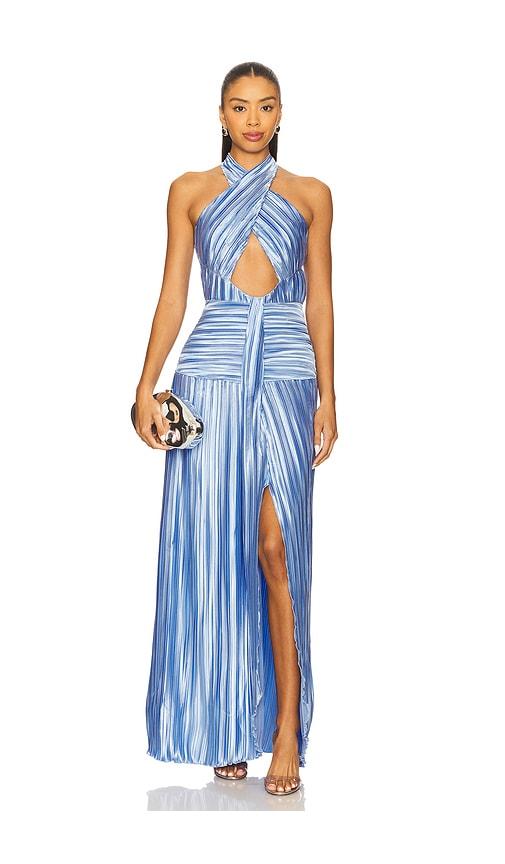 sonya moda ariana dress in blue.