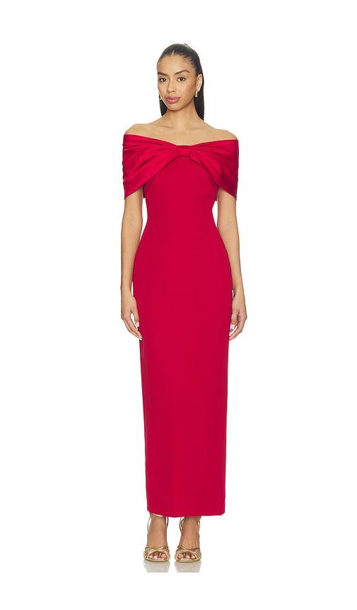 sonya moda belluno dress in red.