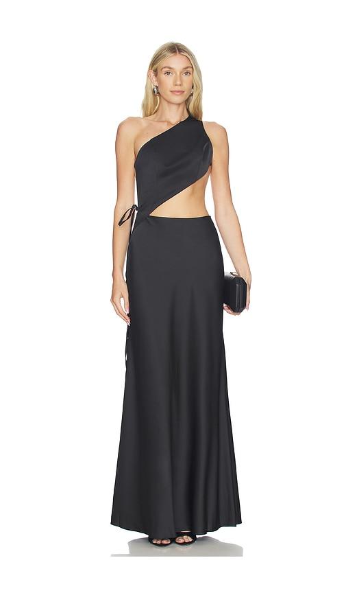 sonya moda crete dress in black.