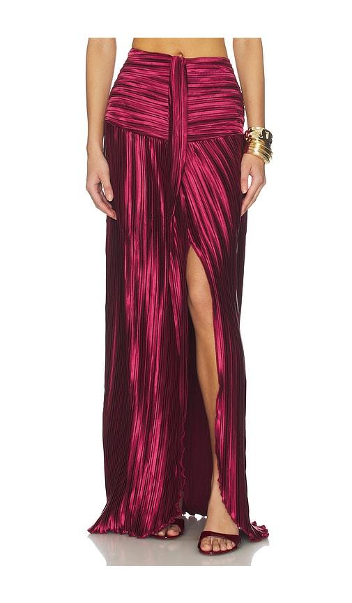 sonya moda gia skirt in wine.