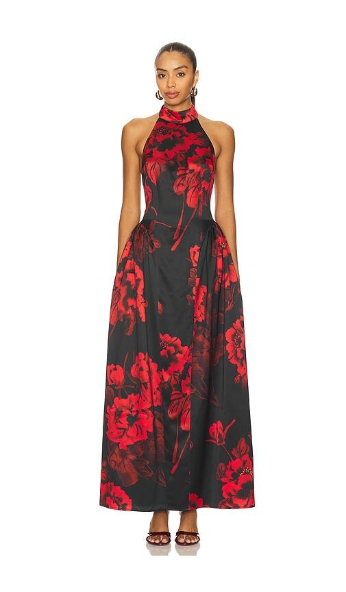 sonya moda modena gown in red.