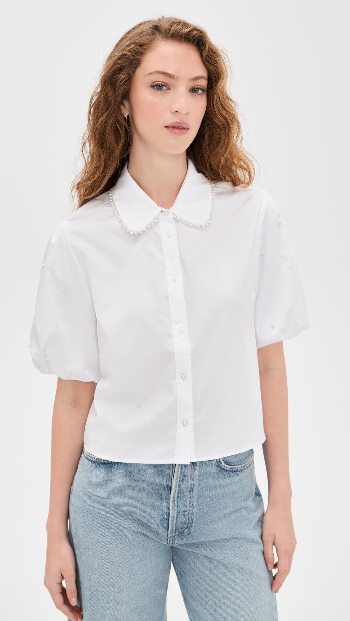 soo pearl poplin shirt