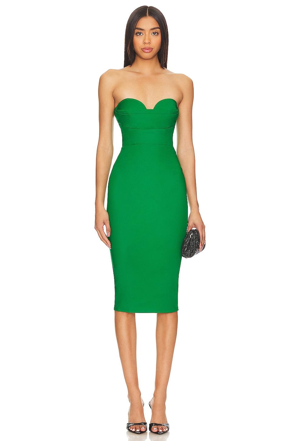 sophia strapless midi dress