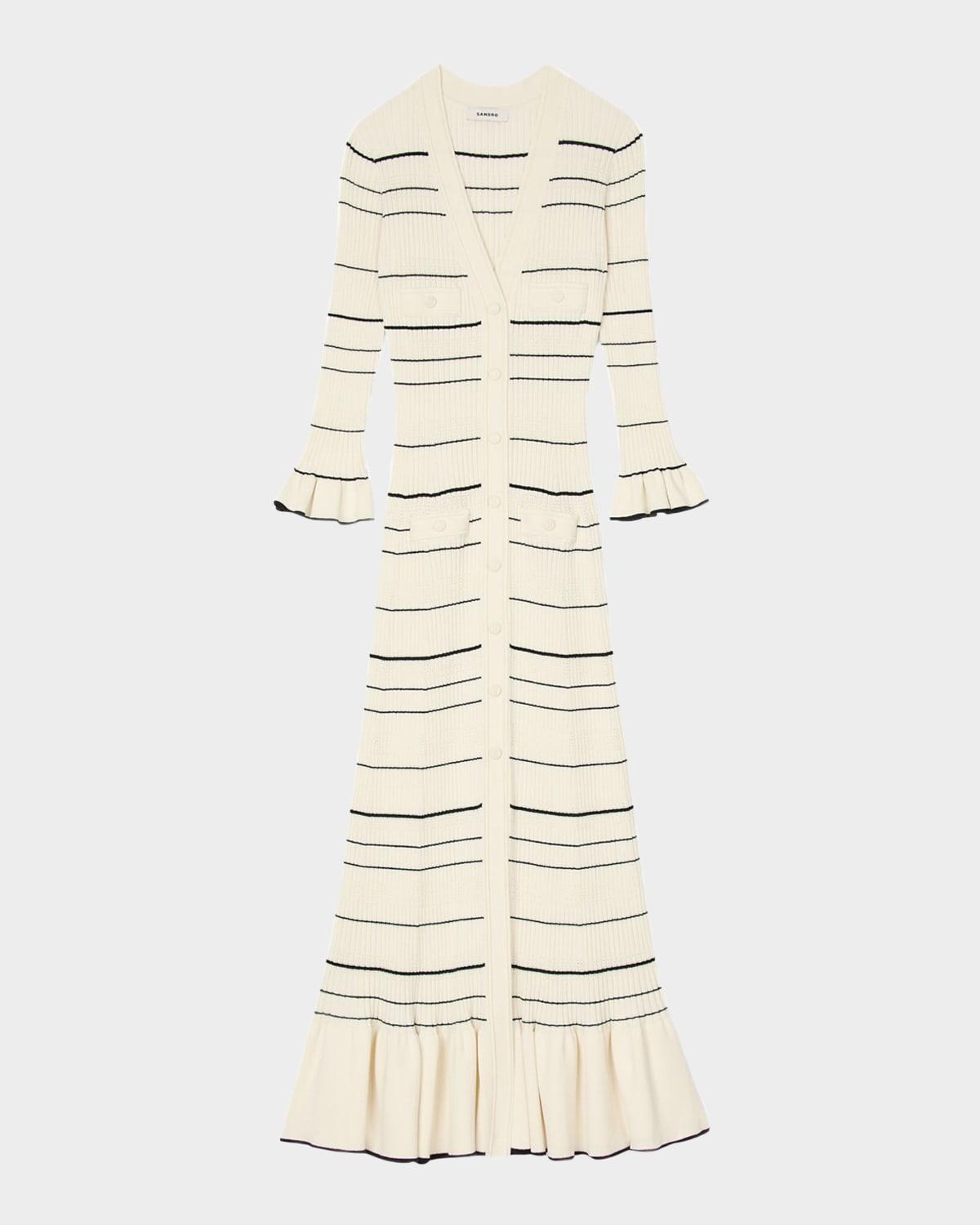 sophia striped knit maxi dress