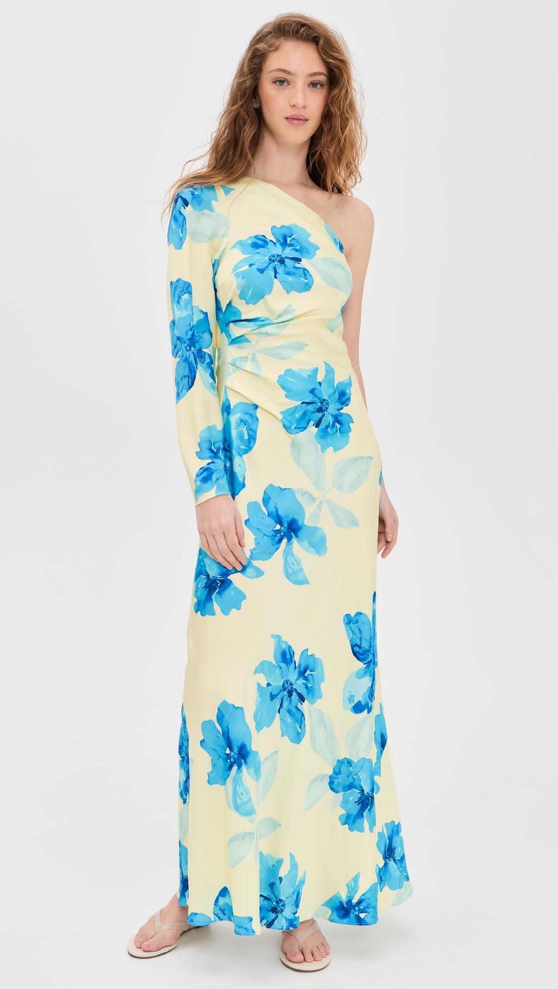sophie one sleeve maxi dress