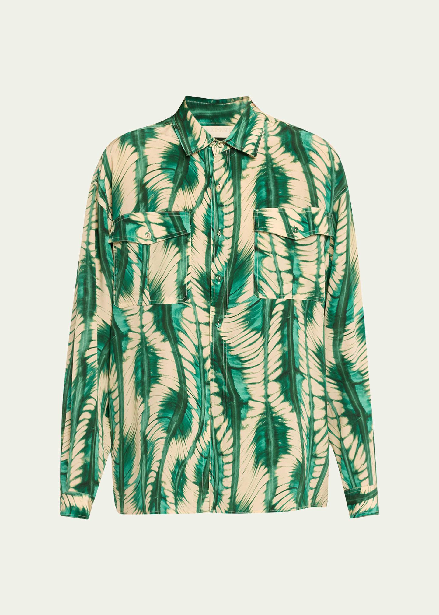 soren long-sleeve silk shirt