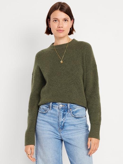 sosoft crew-neck tunic sweater