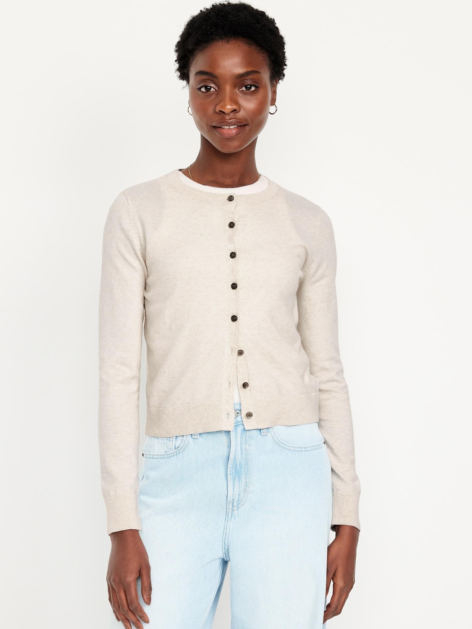 sosoft lite crop cardigan sweater