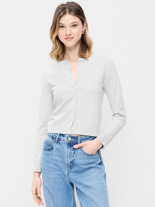 sosoft lite cropped pointelle cardigan