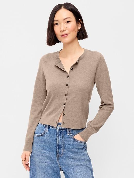 sosoft lite cropped pointelle cardigan