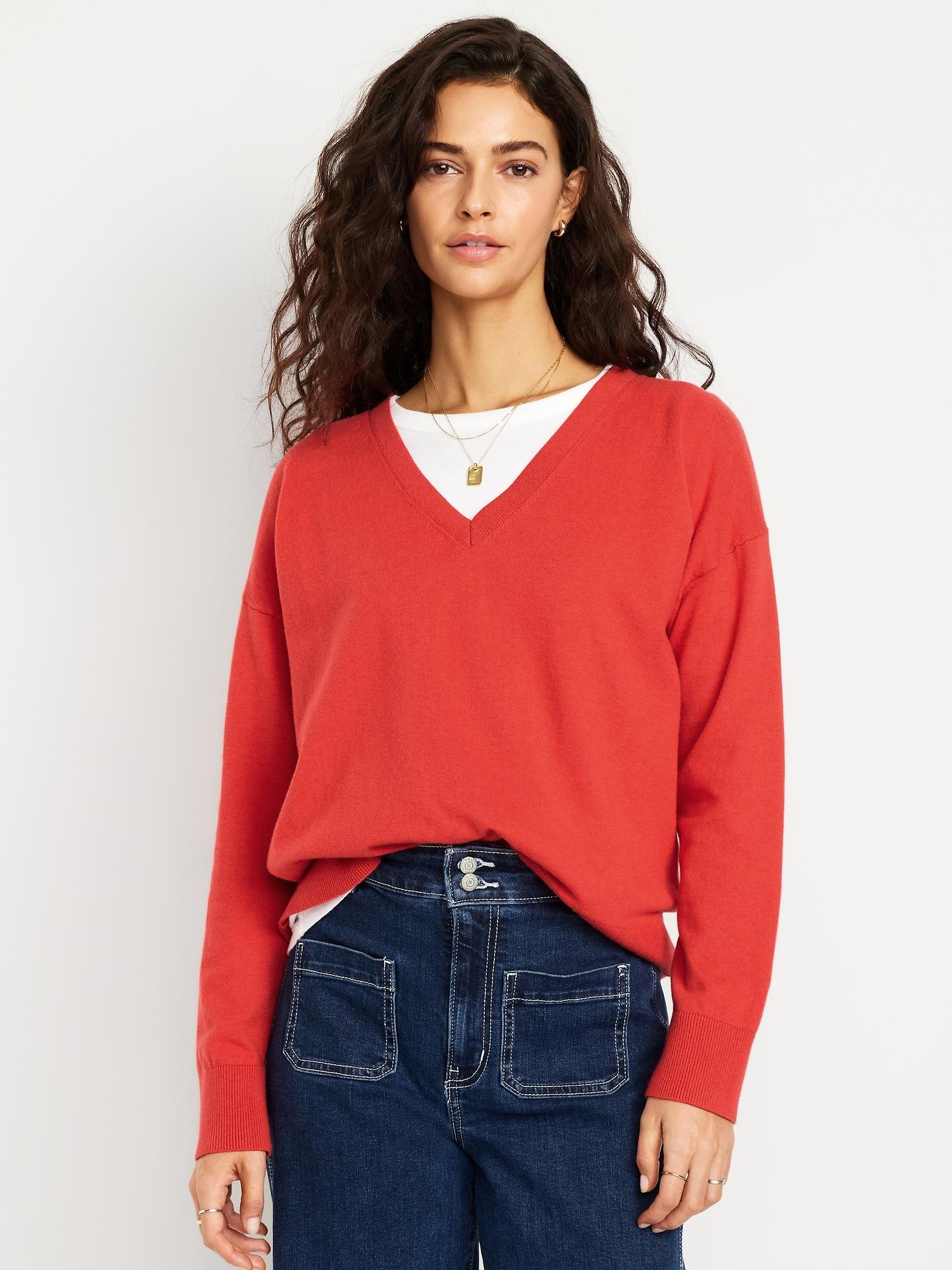 sosoft lite loose v-neck sweater