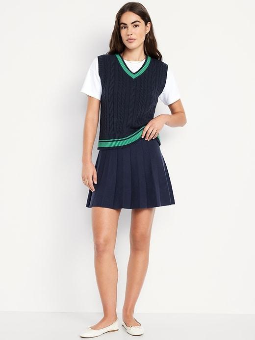 sosoft lite pleated sweater skirt