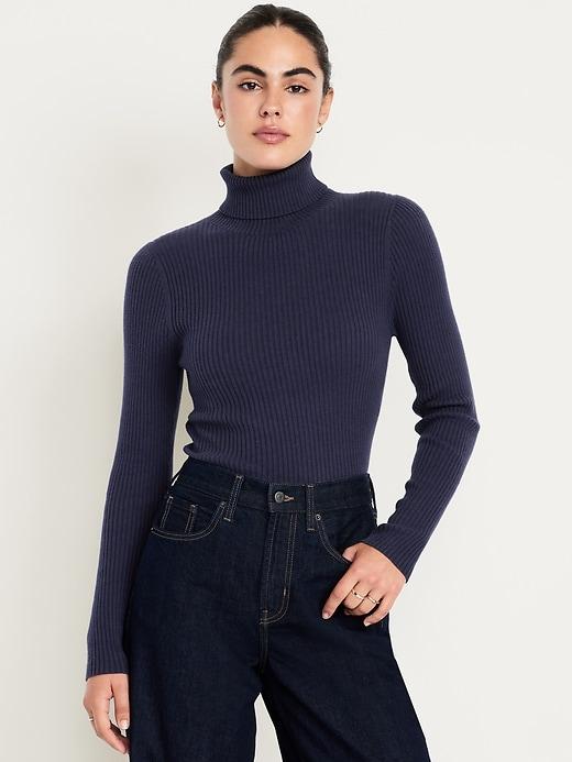 sosoft lite rib turtleneck sweater