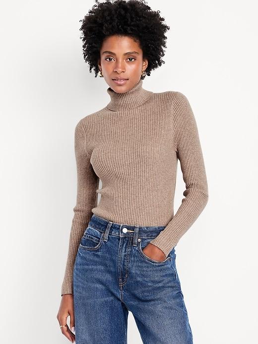 sosoft lite rib turtleneck sweater