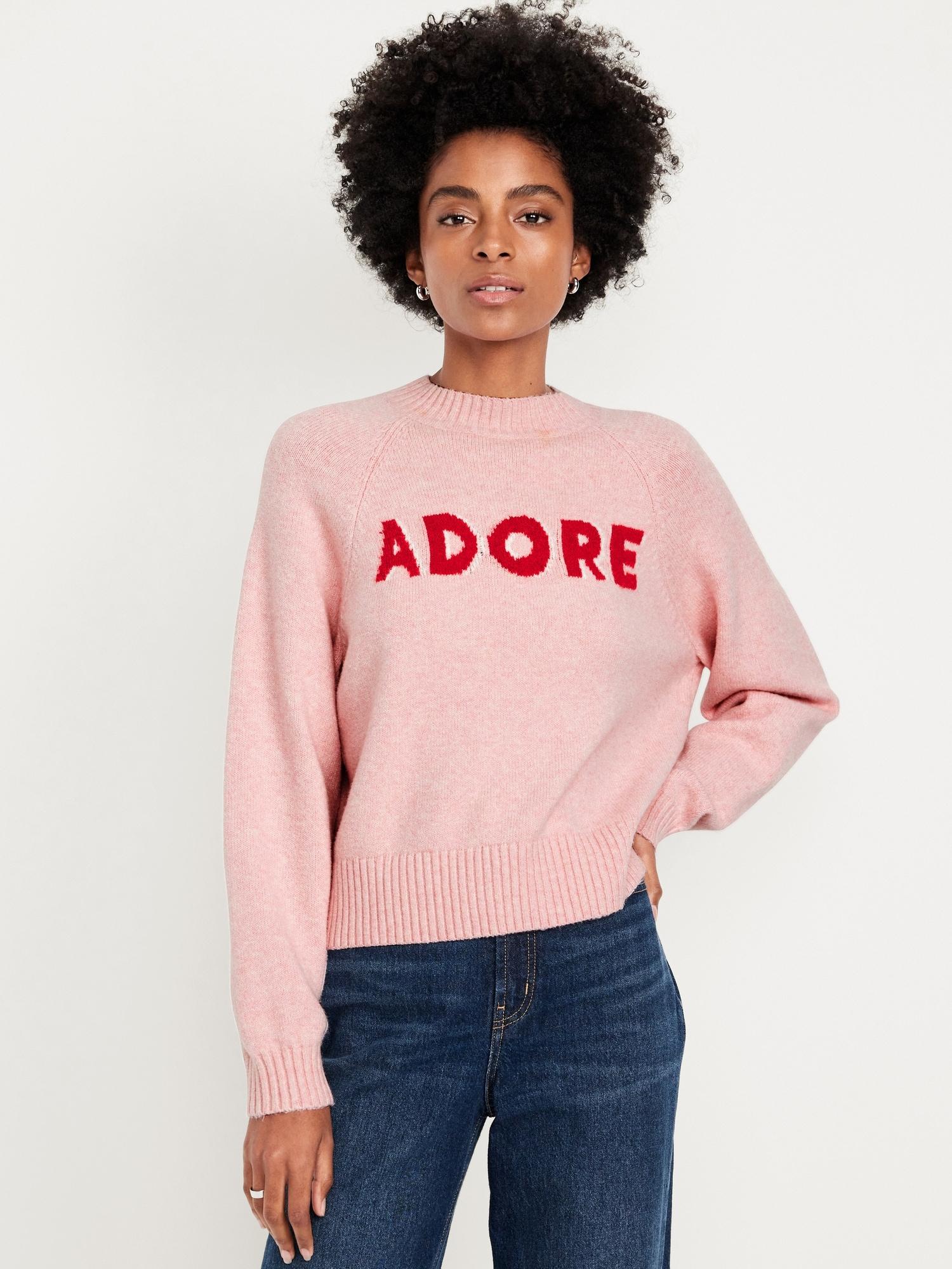 sosoft loose graphic sweater