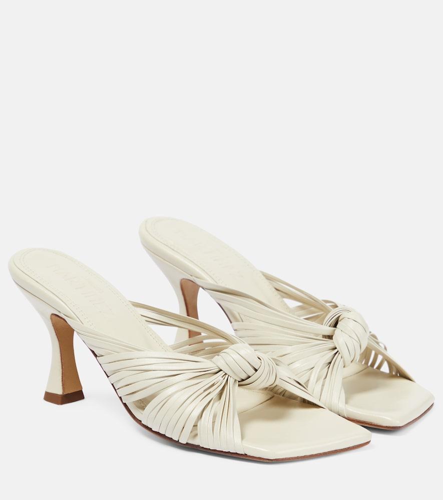 souliers martinez alcala leather mules