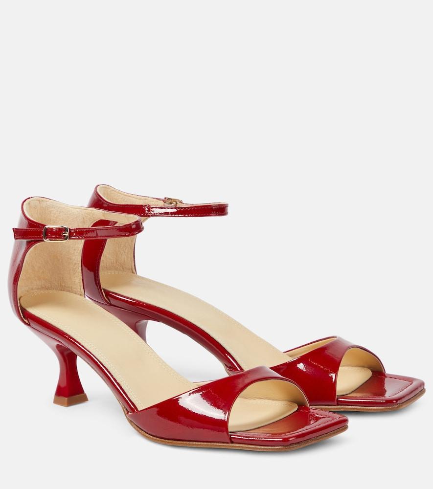 souliers martinez kika patent leather sandals