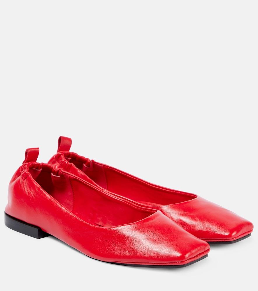 souliers martinez nova montjuic leather ballet flats