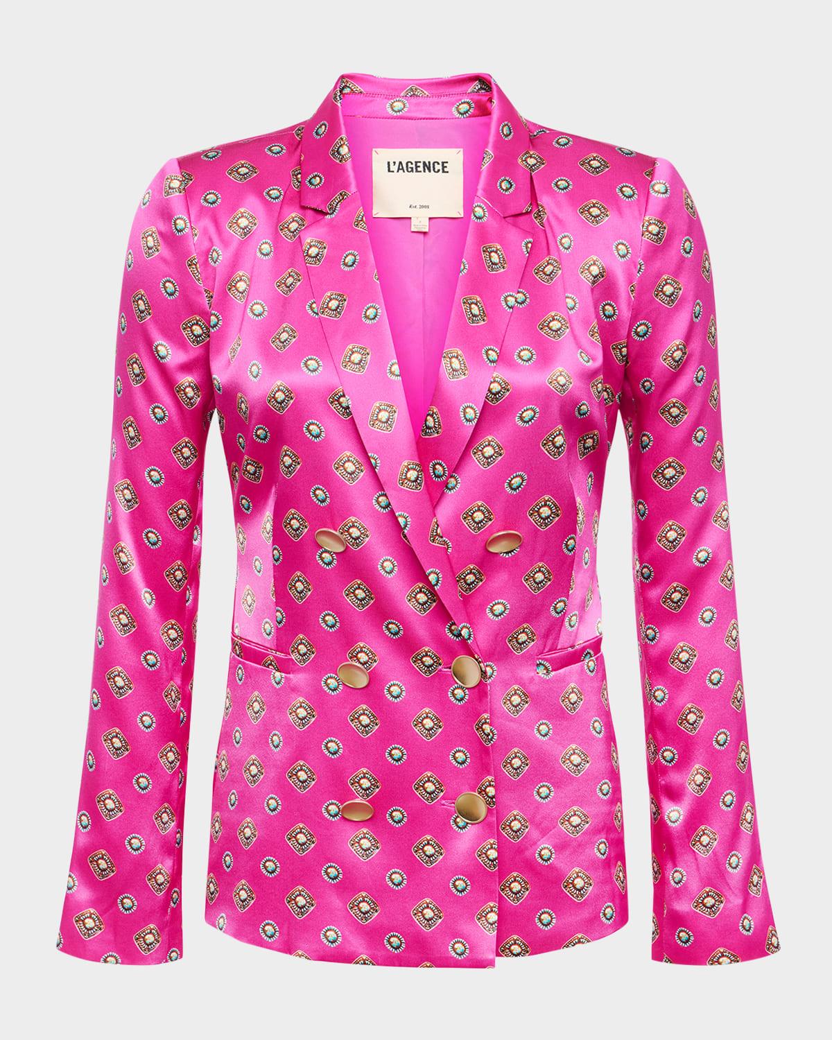 southwestern geometric colin double-breasted blazer