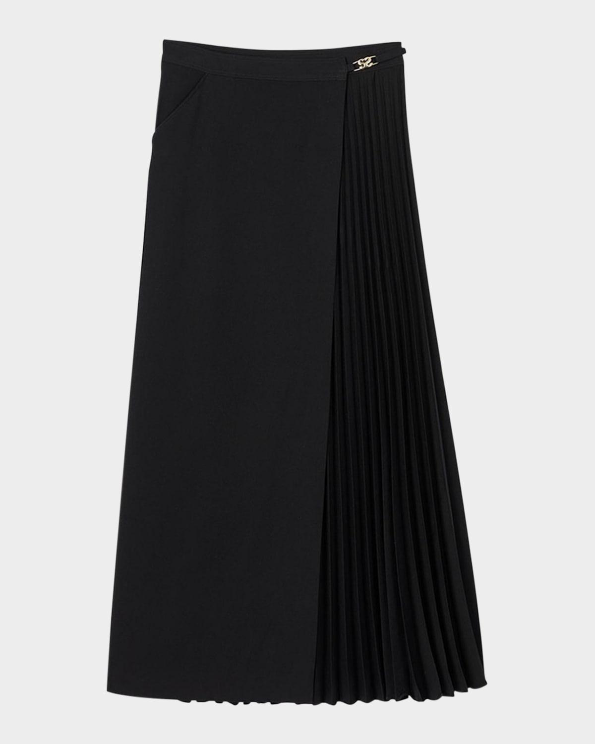 souvenir pleated midi skirt