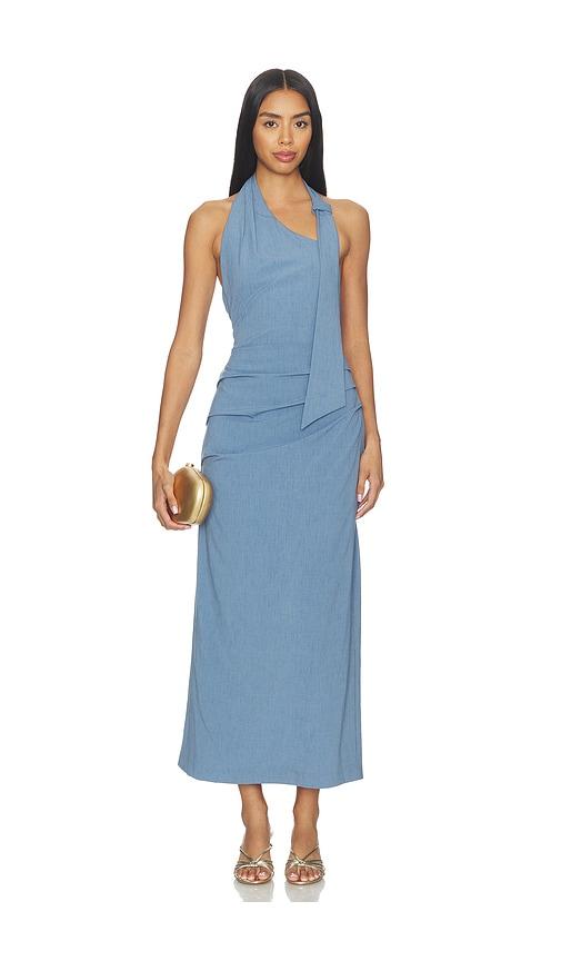 sovere deena dress in blue.