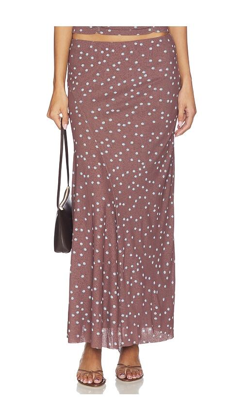 sovere delilah skirt in brown,blue.