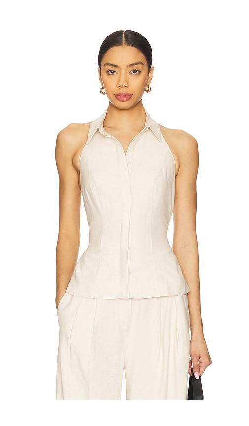 sovere eve top in beige.