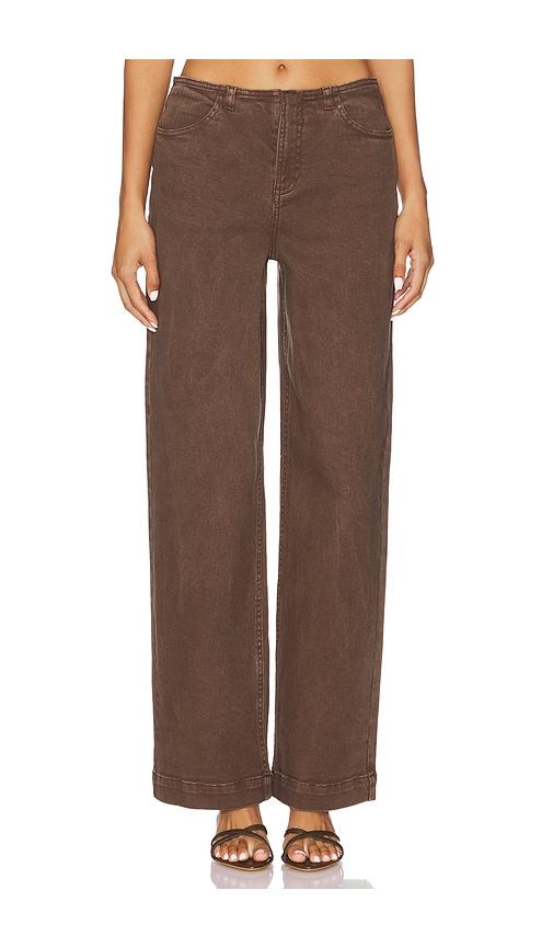 sovere zyra jeans in brown.