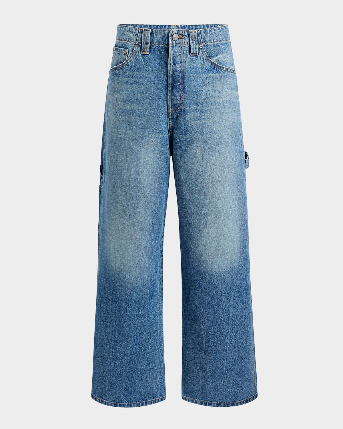sowen wide-leg carpenter jeans