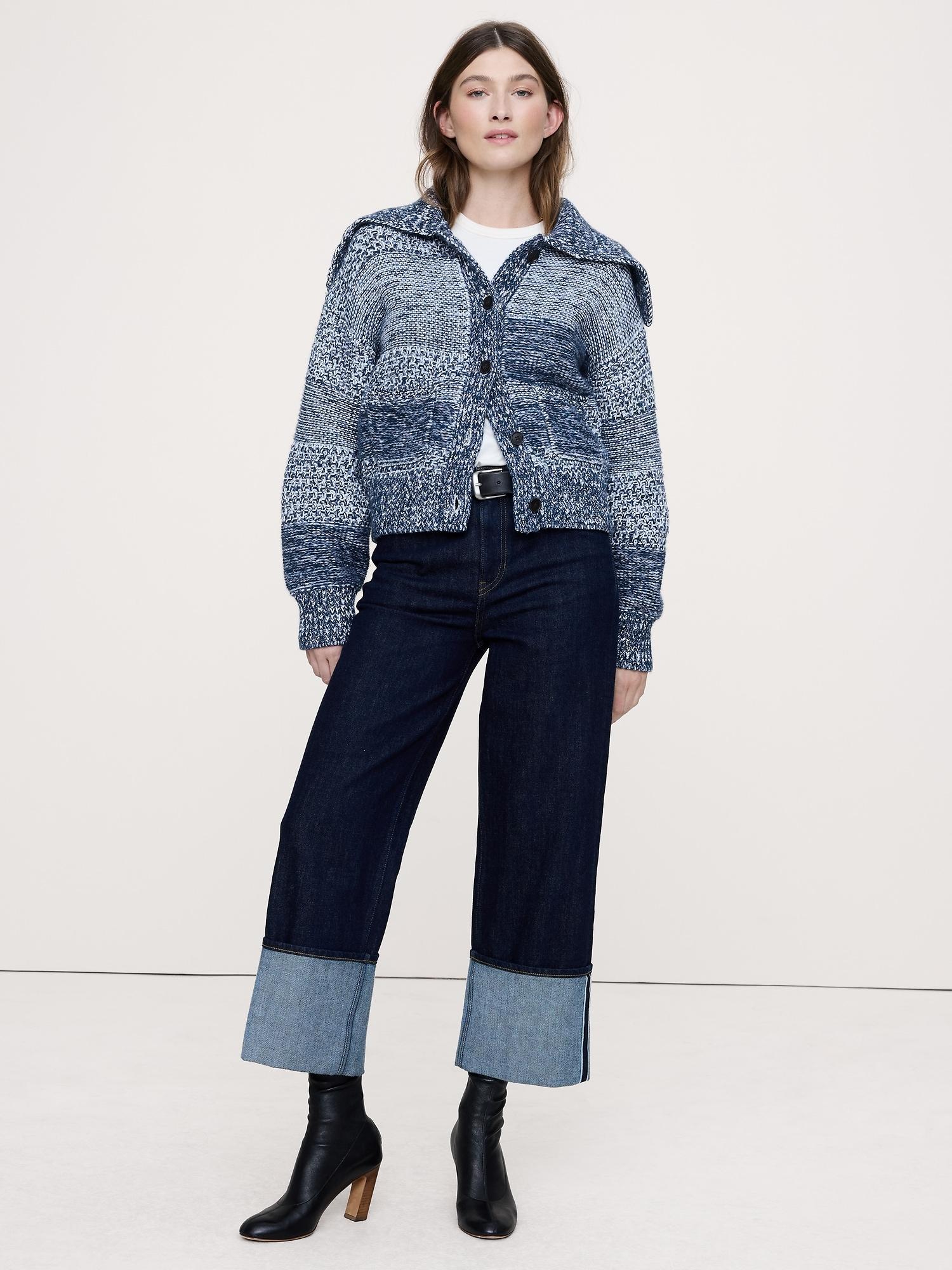 spacedye cotton-wool cardigan